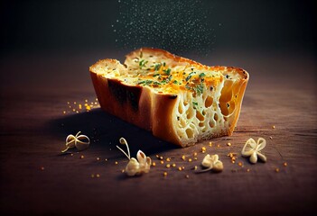 garlic bread by generative AI