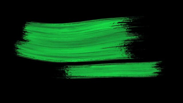 artistic green paint brush stroke texture animated background. suitable for titles, textbrush, and animated 