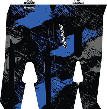 Print-ready sublimation motocross pants design
