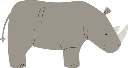 Rhino Animal Staying