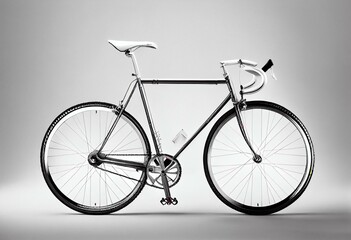 Fototapeta na wymiar Bike - isolated on white. Generative AI