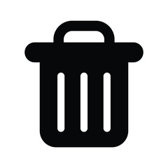 Trash can vector icon