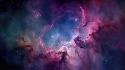 Naklejka na ściany i meble Beautiful nebula in outer space
