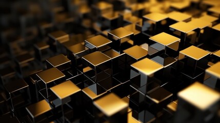 abstract cubes pattern background, made with generated ai