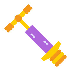 Pogo Stick Flat Icon