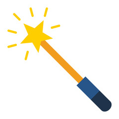 Magic Wand Flat Icon