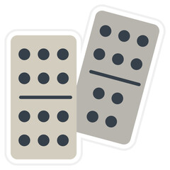 Dominoes Sticker Icon