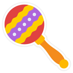 Rattle Sticker Icon