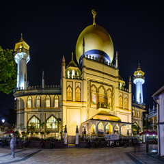 Amazing view of Masjid Sultan (Sultan Mosque) in Singapore 2018