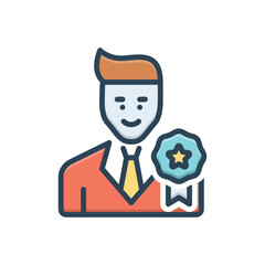 Color illustration icon for special 