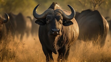 African buffalo. Generative AI