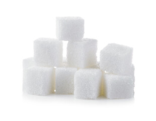 Cubes of sugar on  transparent png