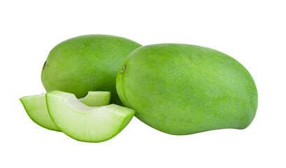 green mango on  transparent png
