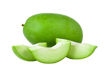 green mango on  transparent png © sommai
