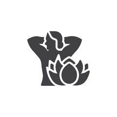 Spa treatment vector icon