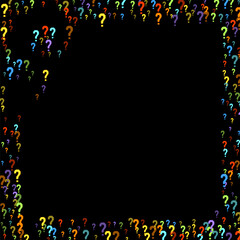 Question marks Quiz, doubt poll query public poll.