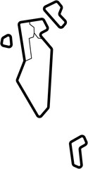 drawing of bahrain map.