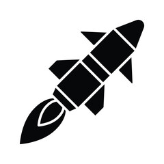 missile icon vector design template in white background