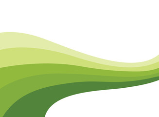 Abstract green wave and space to put text vector illustration design green background color geometric creative for business banner, poster, flyer, card, cover
