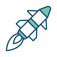 missile icon vector design template in white background