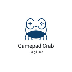 gamepad crab logo, a unique logo for the game.