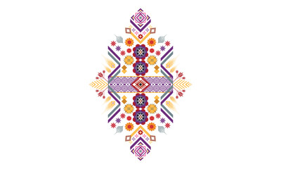 Ikat ethnic vector abstract beautiful art. Ikat seamless pattern for background,fabric,wrapping,clothing,wallpaper,Batik,carpet,embroidery style