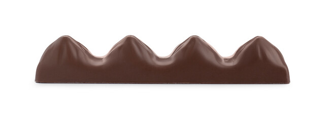 Sweet tasty chocolate bar isolated on white