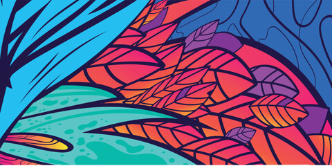 Vector Abstract colorful design graffitti texture pattern ink paint summer texture creative decoration graphic