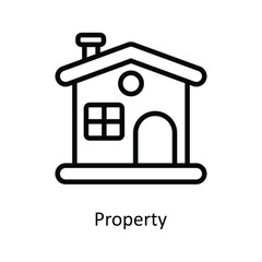 Property Vector  outline Icons. Simple stock illustration stock