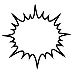 爆発型の吹き出し