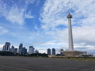 The National Monument of Indonesia or Monas is a memorial monument erected to commemorate the struggle of the Indonesian people