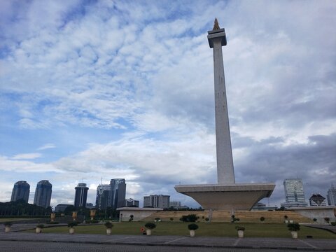 The National Monument of Indonesia or Monas is a memorial monument erected to commemorate the struggle of the Indonesian people
