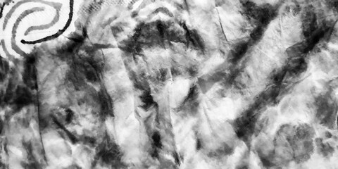 White Tie Dye Blues. Monochrome Ink Oil Paper.