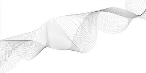 Abstract wave blend lines on transparent background. Design for banner, wallpaper, background and many more.