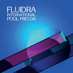 Fluidra International Pool Pro Day. Design suitable for greeting card poster and banner