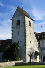 Historischer Turm im Zentrum von Romanshorn am Bodensee