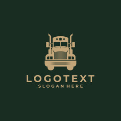 awesome truck logo design
