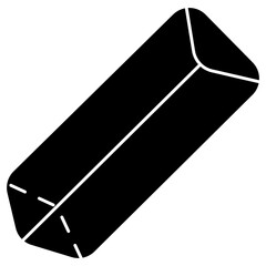 triangular prism solid icon