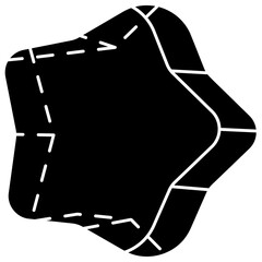 pentagrammic prism solid icon