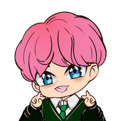 cute chibi boy cartoon 