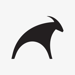 silhouette of a head of a horse