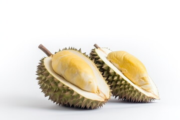 Fototapeta premium durian on white background 
