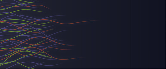 Abstract neon colorful wavy lines vector design ideas, unique vector background design. Good for background, desktop wallpaper, illustration, art, assets.