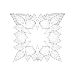 Coloring Books for adults. Hand drawn flowers in zentangle style for t-shirt design or tattoo and coloring book