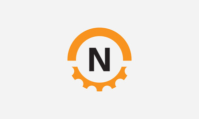 Engineering logo, gears and wrench with letter, logo design. Wrench service industry, industrial and mechanical symbol design. Gear Circle icon design.