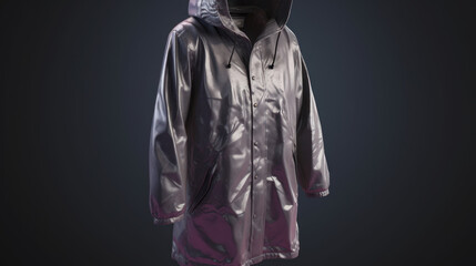 Fototapeta na wymiar A waterproof coat worn to protect against rain, generative ai