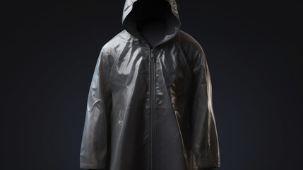 Naklejka na ściany i meble A waterproof coat worn to protect against rain, generative ai