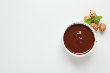Tasty and delicious sweet food concept - chocolate paste