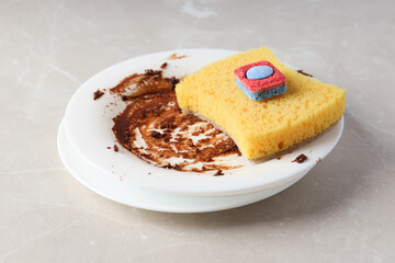 Detergent, accessories for dish washing and cleaning
