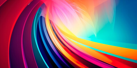 Abstract background with gradient colors Generative AI